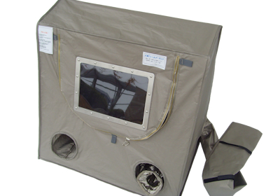 RF/EMI shielded tabletop enclosure-Glove Box